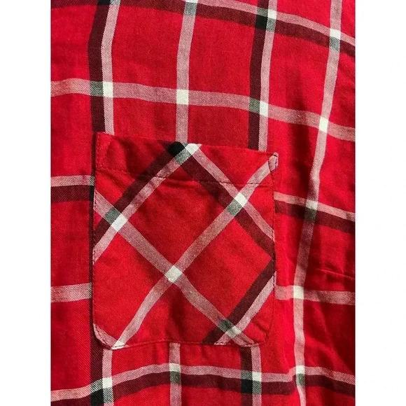 J.Jill Perfect Plaid Cloth Long Tunic with Pockets Medium Tall - Picture 3 of 8